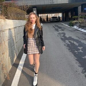 H&M Plaid Mini Skirt